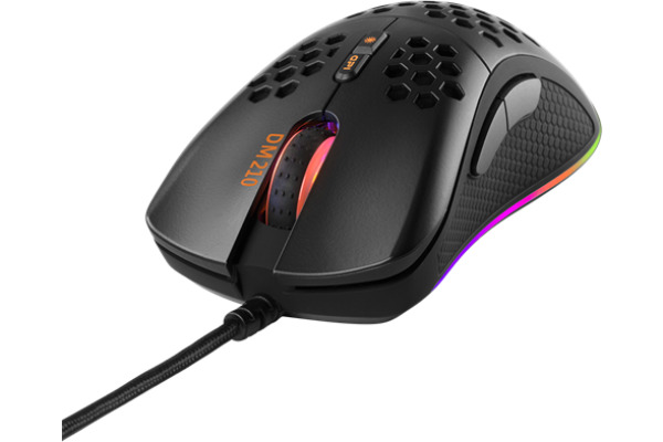 DELTACO Lightweight Gaming Mouse,RGB GAM108 black, DM210