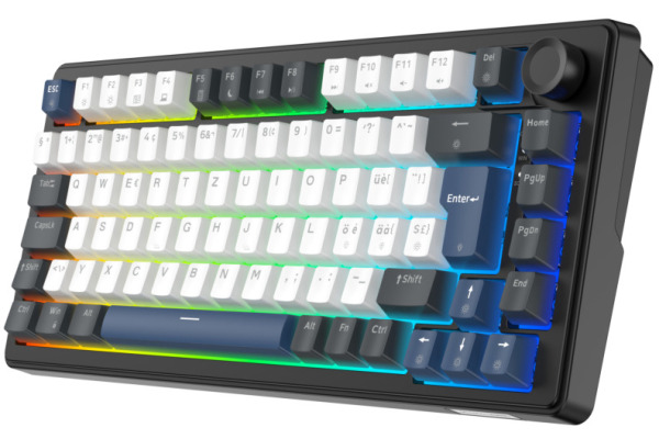 DELTACO Mech. Keyboard Gasket DK480 GAM-205-C PBT keycaps,Hot-swap,Bl. CH