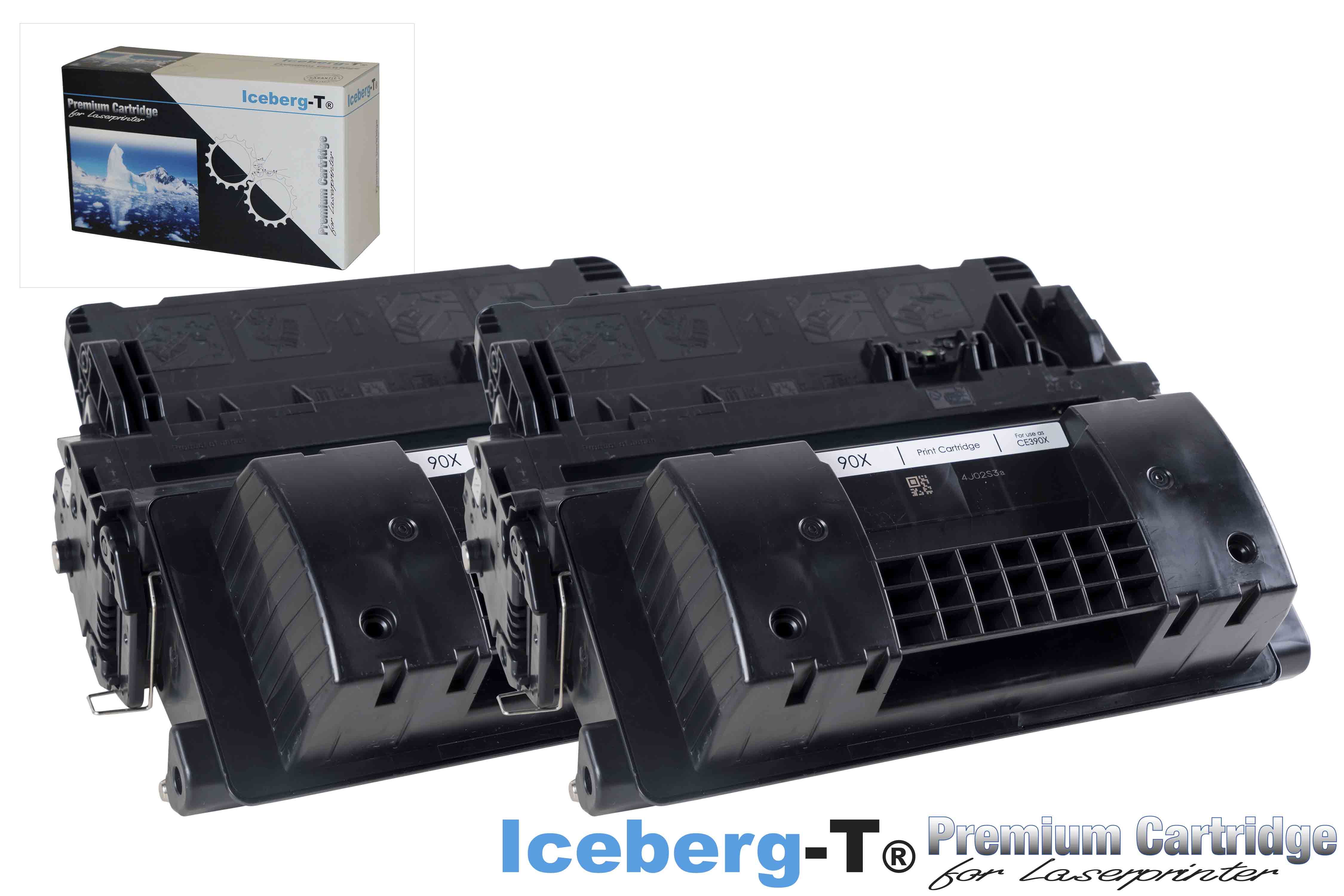 Iceberg-T Toner CE390X DuoPack 2 Stück à 24'000 Seiten, schwarz