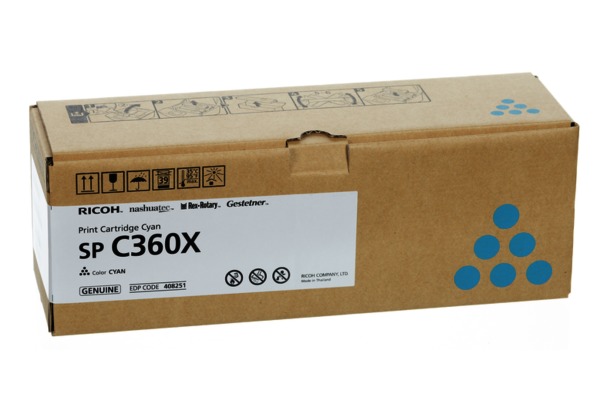 RICOH Toner cyan 408251 SP C361 9000 Seiten