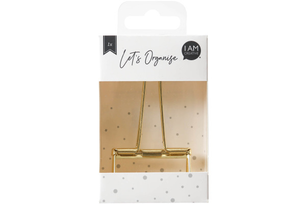 I AM CREA Foldback Klammer Let's Organiz 4035.28 gold, 51mm