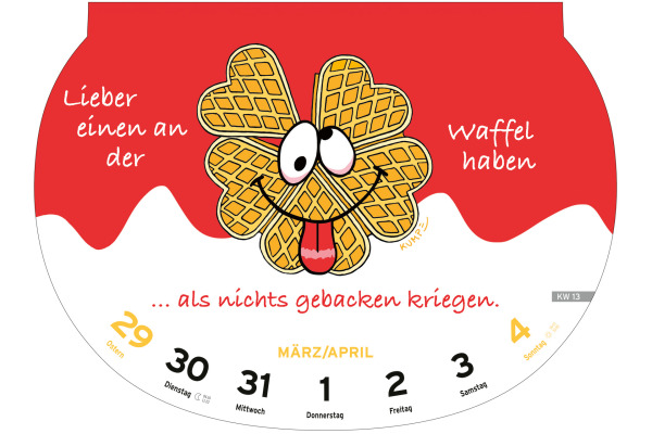 HEYE Abreisskal. Dumme Sprüche 2027 1302+27 1W/1S DE 28.7x21cm