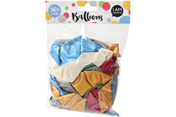 I AM CREA Luftballons metallic 6010.41 50 Stück