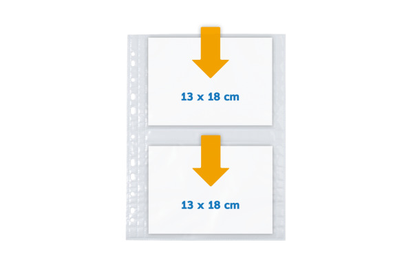 HERMA Fotophan Sichtmappen 13x18cm 7587 4 Stück/10 Blatt