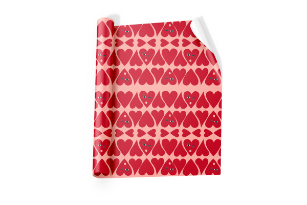 ANCOR Einfasspapier 70x100 cm 131543 B'Log Hearts