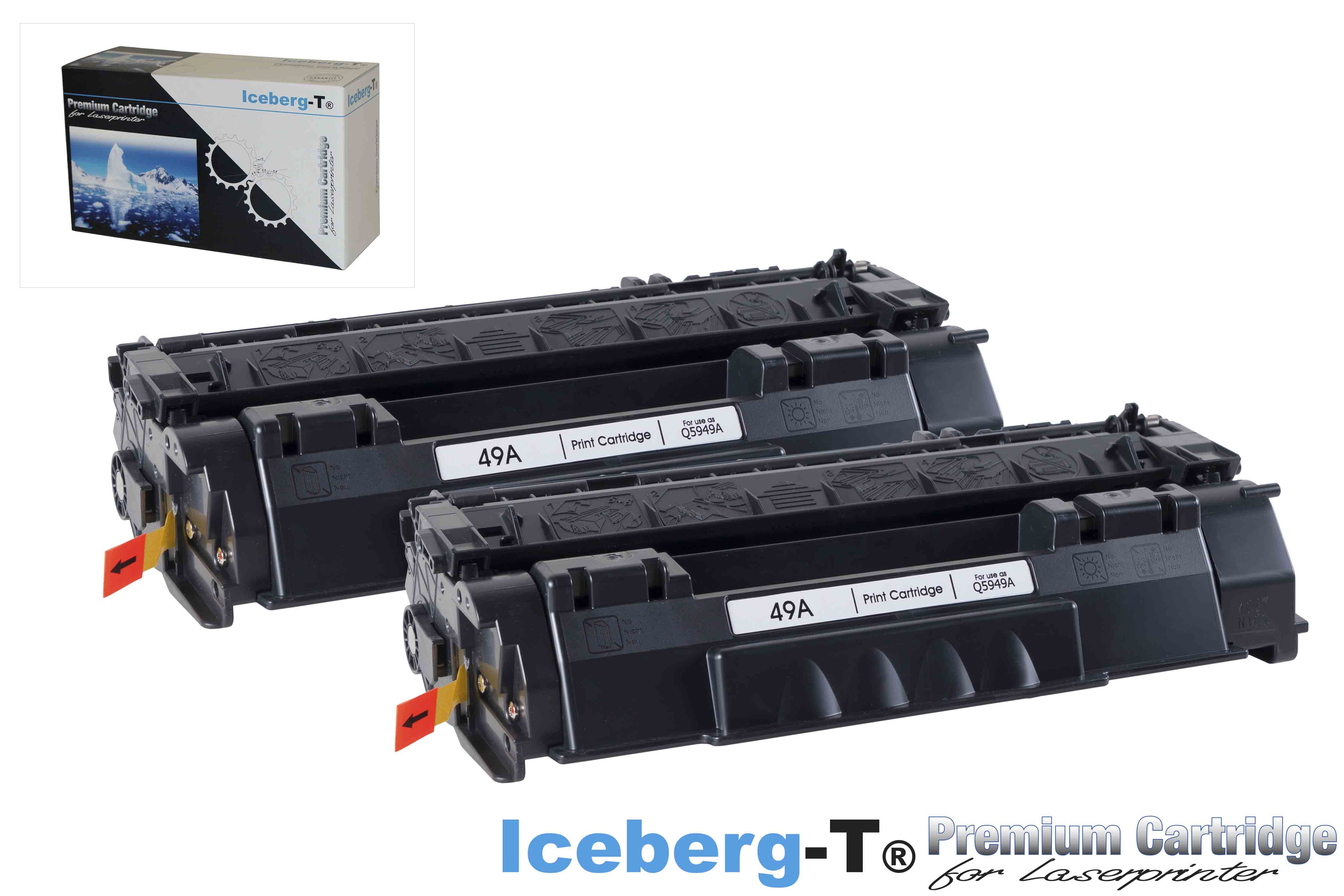 Iceberg-T Toner Q5949A DuoPack 2 Stück à 2'500 Seiten, schwarz
