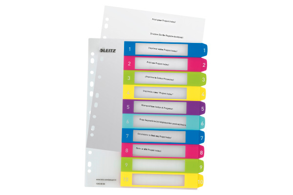 LEITZ Register PP WOW A4+ 12430000 multicolor 1-10