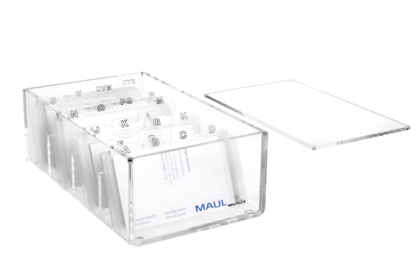 MAUL Visitenkartenbox Acryl 1956305 glasklar