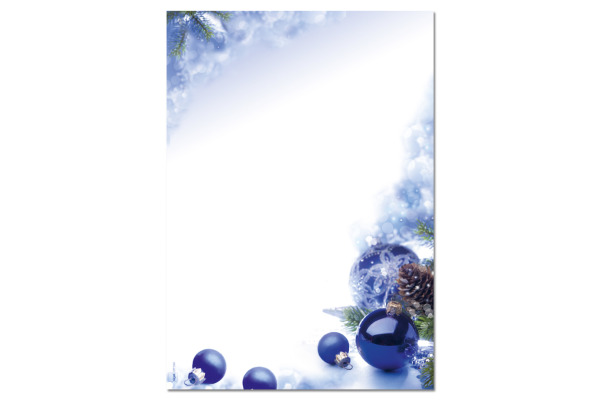 SIGEL Designpapier A4 DP034/W Weihnachtskugeln 90g 100 Blatt
