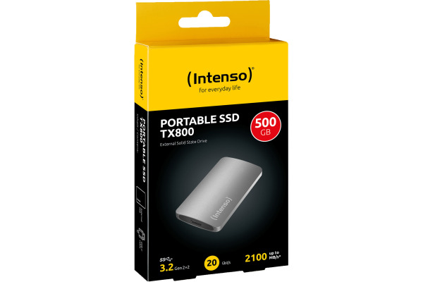 INTENSO External SSD TX800 500GB 3828450 USB 3.2 + Cable 1.8 inch