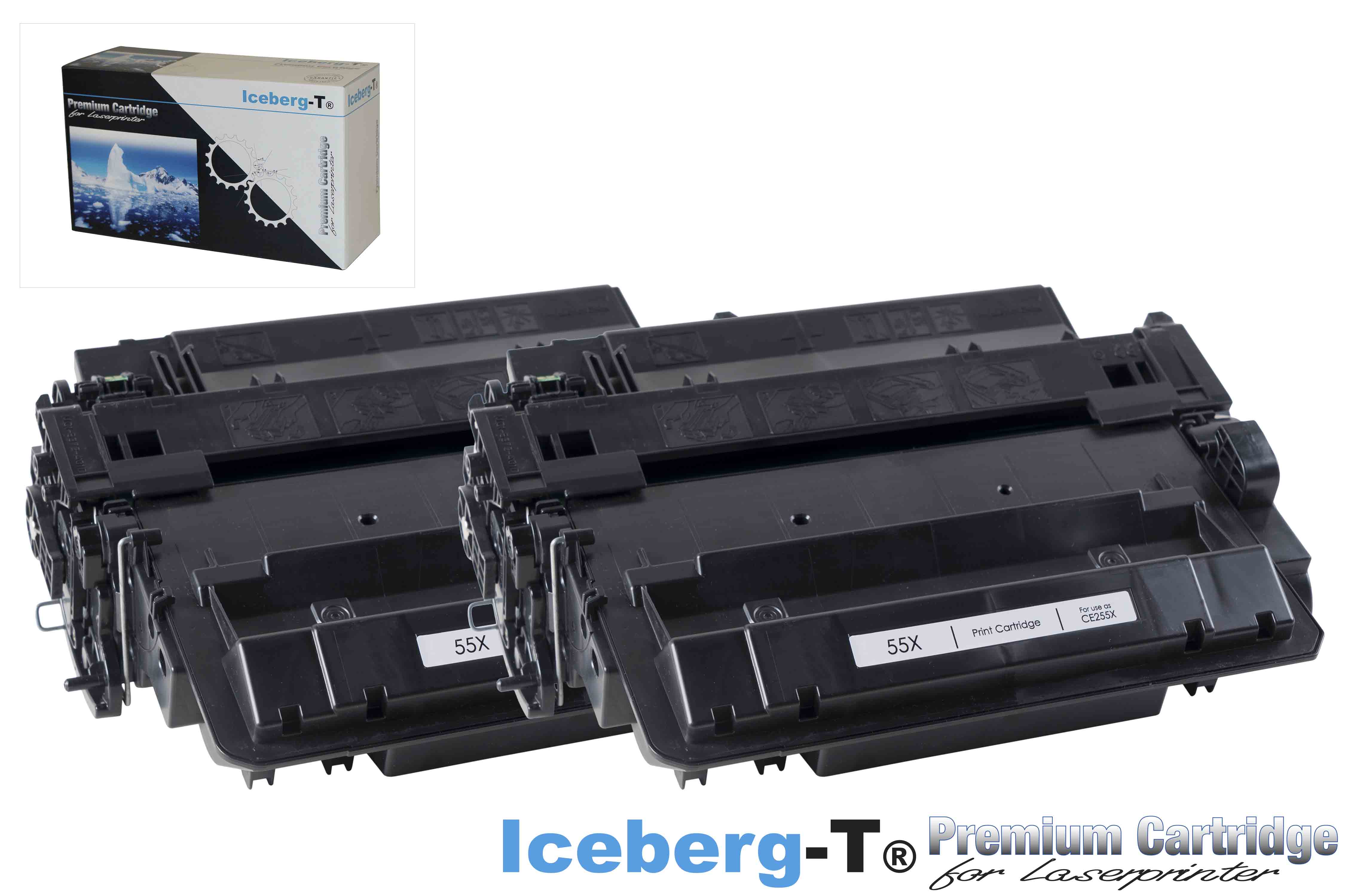 Iceberg-T Toner CE255X DuoPack 2 Stück à 12'500 Seiten, schwarz
