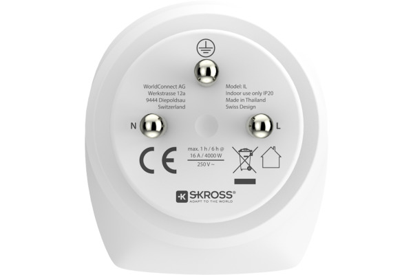 SKROSS Country Travel Adapter Combo 1.500216E World/EU to Israel