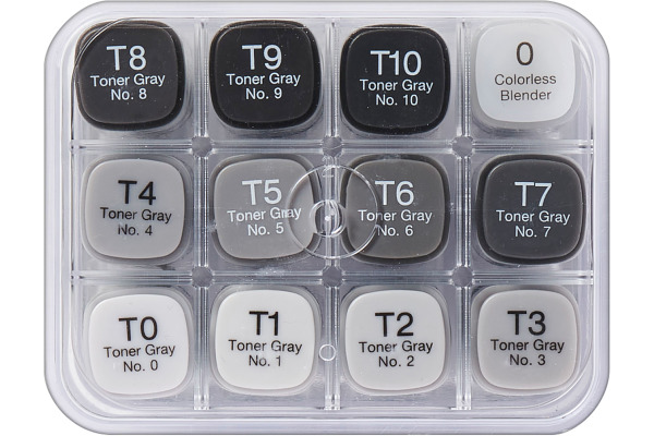 COPIC Marker Classic 20075153 Grau-Set TG, 12 Stück