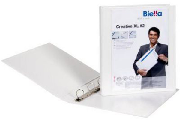 BIELLA Ringbuch Creative XL#2 4cm 44342501U 4 Ringe weiss A4+