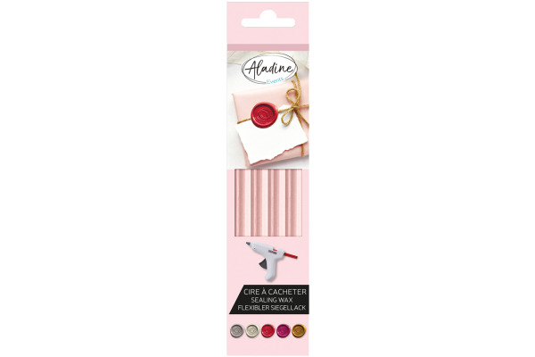 ALADINE Siegelwachs 72447 pastell rosa 4 Stück
