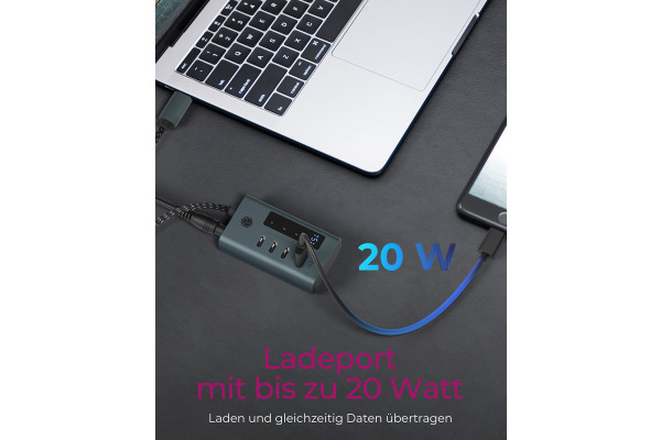 ICY BOX USB-C - 4-Port Hub IBHUB1454 3x 3.2 Gen2, 1x PD 20W