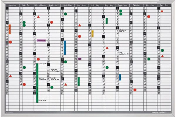 MAGNETOP. Plan-Set Jahresübersicht CC 1241012S Deutsch 920x625mm