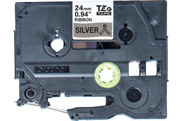 PTOUCH Band silber/schwarz TZE-R951 Tze Geräte 24mm