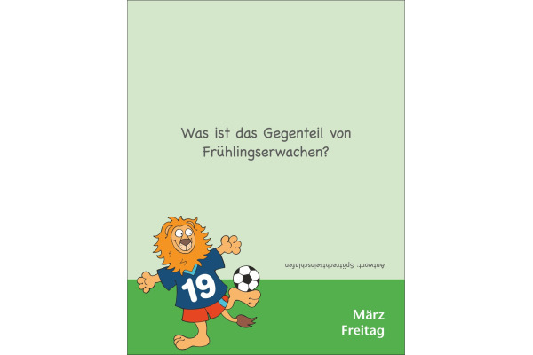 HARENBERG Abreisskalender 2027 330985127 Witze für Kids DE 12.5x16cm
