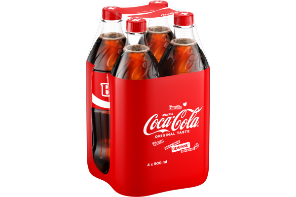 COCA COLA Original 2456701 90cl, 4 Stk.