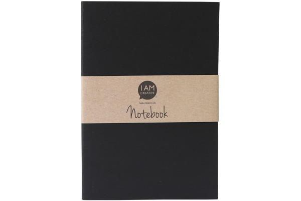 I AM CREA Notizbuch A5 4005.08 schwarz 60 Seiten