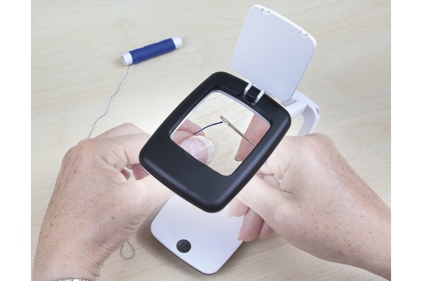 WEDO Tischlupe Pocket, LED 27175101 inkl. Batterien weiss