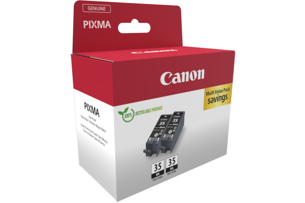 CANON Twin Pack Tinte schwarz PGI-35 PIXMA iP 100 2x9.3ml