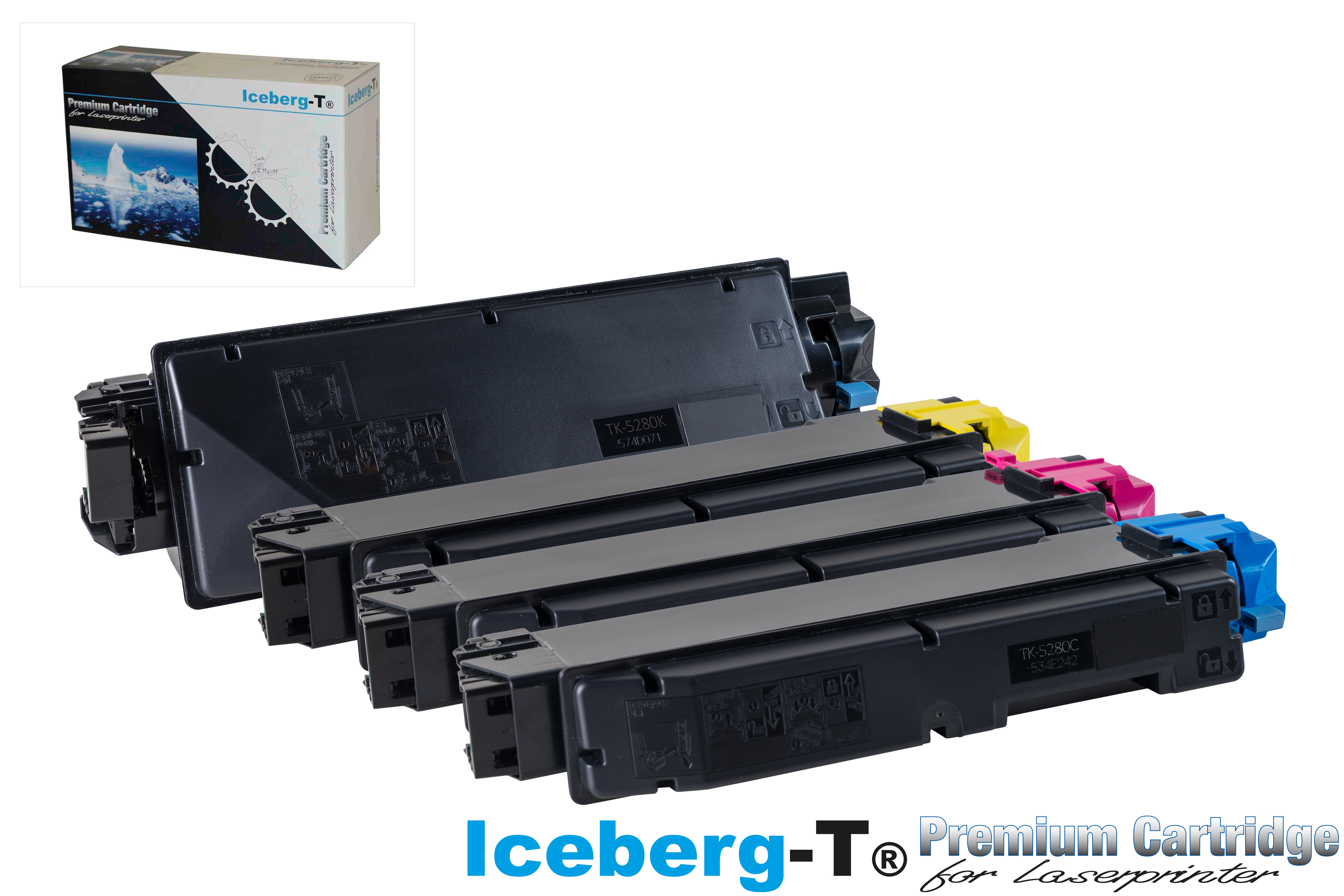Iceberg-T Toner SET TK-5280 Set mit allen vier Farben