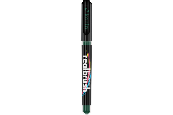 KARIN Real Brush Pen Pro 0.4mm 33Z343 Pigment, olivschwarz