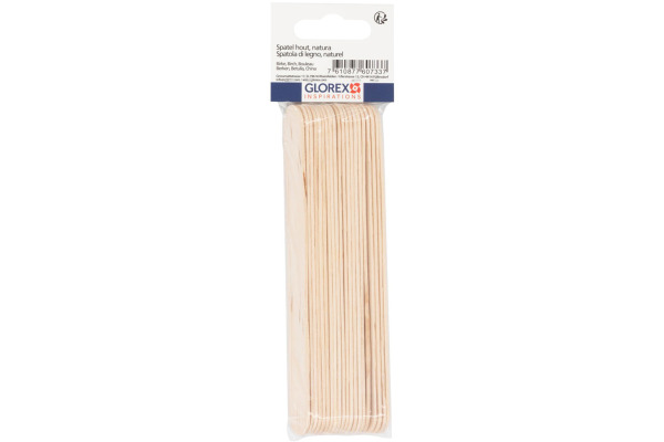 GLOREX Bastelhölzer 18x150mm 62200901 natur 20 Stück