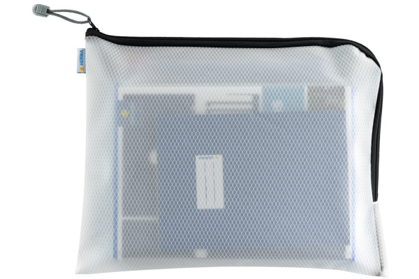 HERMA Dokumententasche mit Zip A4 20022 schwarz, 36x28cm