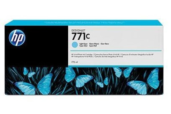 HP Tintenpatrone 771C light cyan B6Y12A DesignJet Z6200 775ml