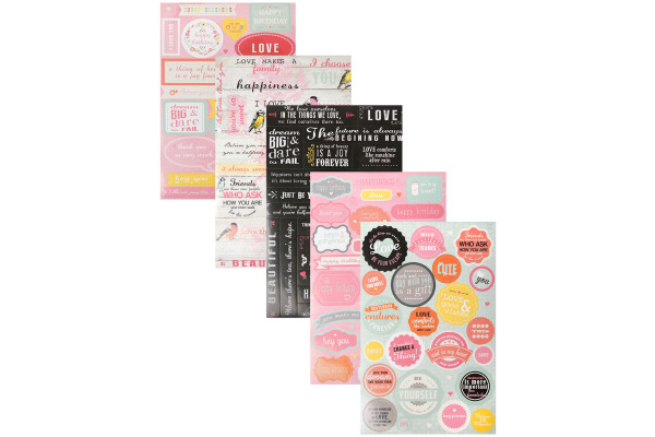 I AM CREA Stickerbook Happiness 4087.504 5 Blatt