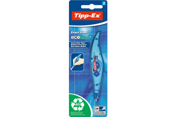 TIPP-EX Korrekturroller Exactliner 868.0772 ECOlution, Blister 5mmx6m