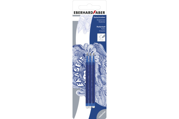 EBERHARD Gelmine Erase It 0.7mm 582152 blau 3 Stück