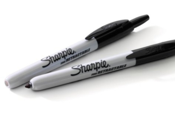 SHARPIE Permanent Marker Fine 1mm S0810840 schwarz, retractable