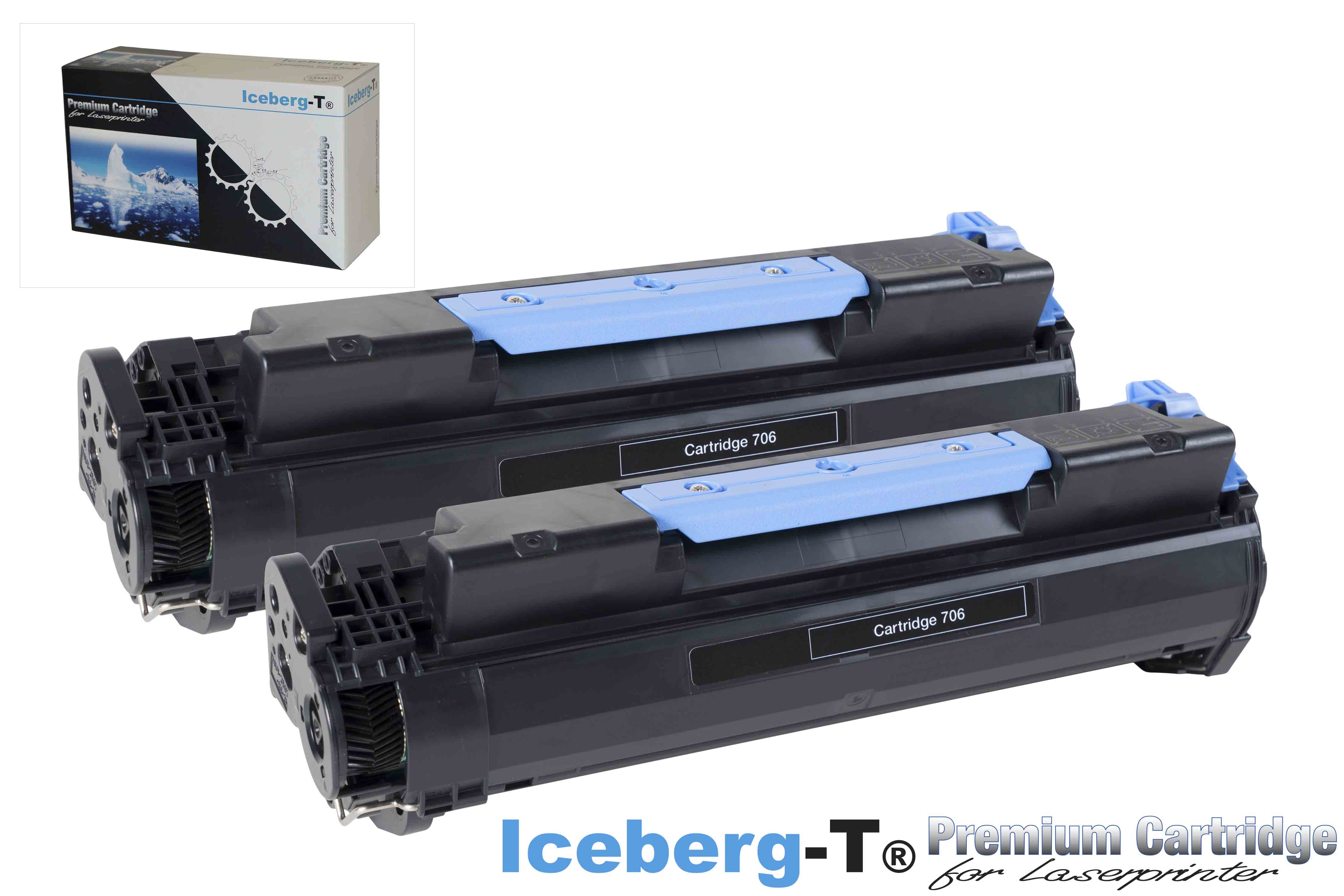 Iceberg-T Toner Cartridge 706 DuoPack 2 Stück à 5'000 Seiten, schwarz