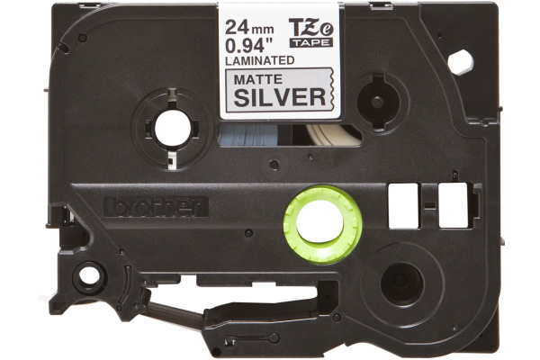 PTOUCH Flexit.lam.schwarz/matt-silber TZe-M951 zu PT-550 24 mm
