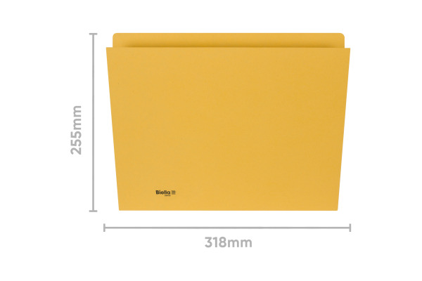 BIELLA Vertikalmappe A4 25543220U gelb 320g 100 Stück