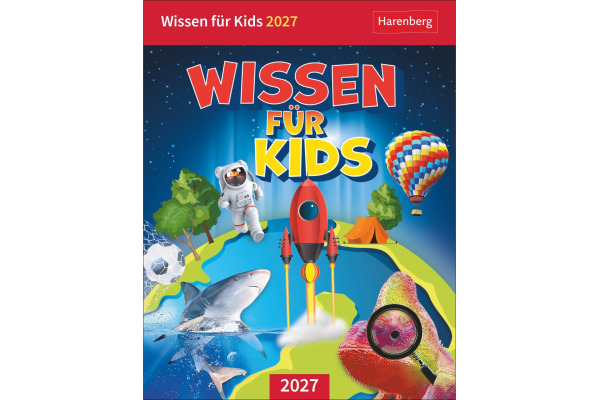 HARENBERG Abreisskalender 2027 210470027 Wissen für Kids DE 12.5x16cm