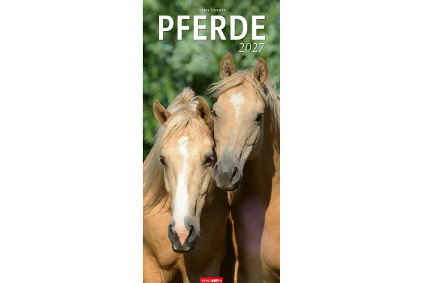 WEINGARTE Bildkalender 2027 311930027 Pferde DE 33x68cm