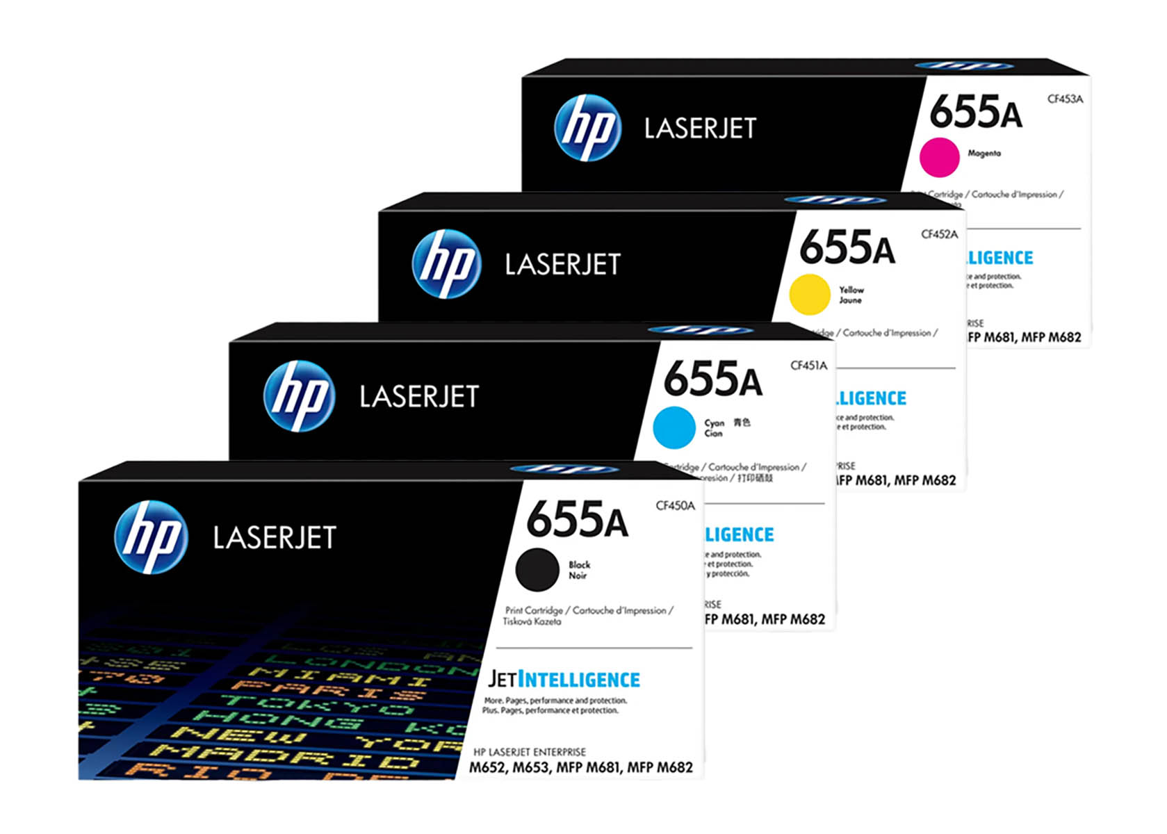 Original HP CF450A / 655A SET Multipack / Set mit allen vier Farben