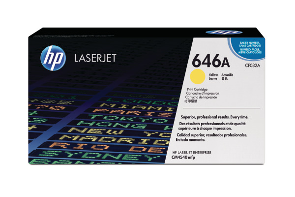 HP Toner-Modul 646A yellow CF032A Color LJ CM4540 12'500 Seiten