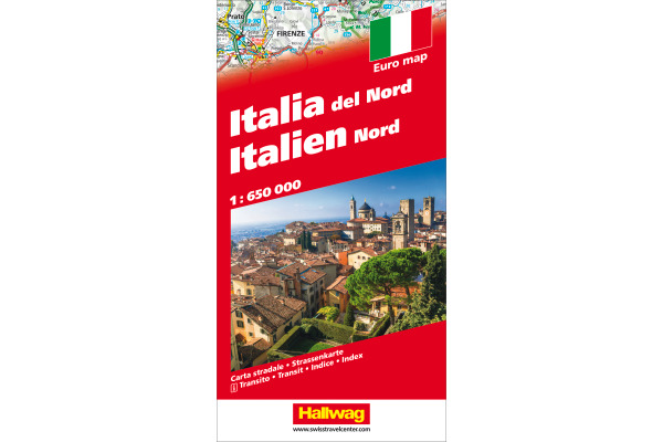 HALLWAG Strassenkarte 382830901 Italien Nord 1:650'000