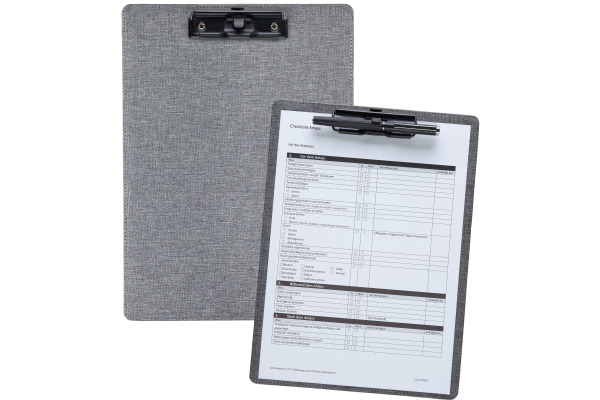 KOLMA Klemmbrett RPET A4 06.007.03 hoch grau 32x23cm