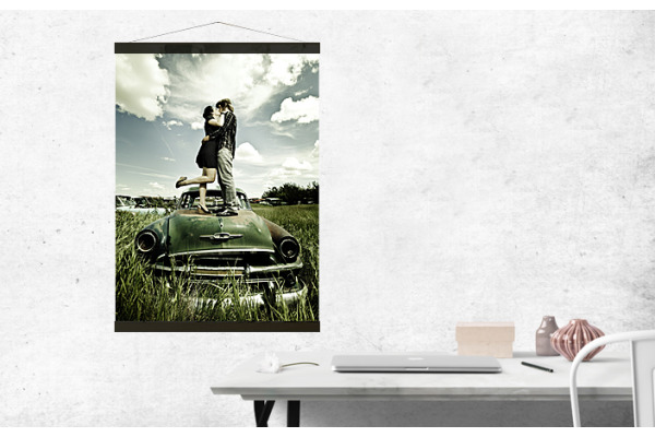 DEBEX Posterleisten 31x2cm LBMG 31 schwarz, magnetisch