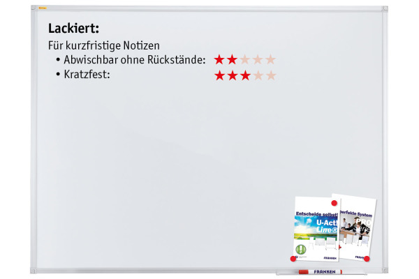 FRANKEN Whiteboard SC2102SB X-tra!Line lackiert 60x90cm