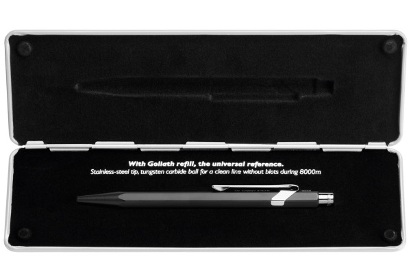 CARAN d'A Kugelschreiber 849 Pop Line 849.509 schwarz matt, mit Metalletui
