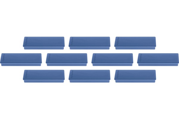 MAGNETOP. Rechteck-Magnethalter 1665114 dunkelblau 10 Stk.
