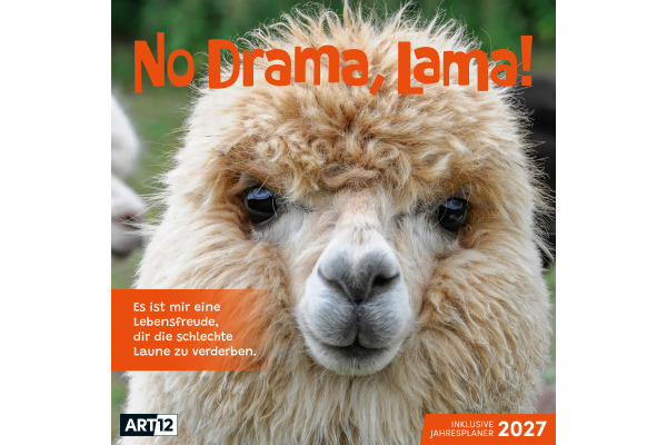 ACKERMANN Bildkalender 2027 4727 No Drama, Lama ML 30x30cm